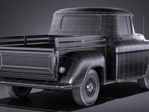 Pick-up classico generico del 1950 Modello 3D