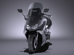 Yamaha TMAX 2017 3D Model
