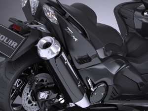 Yamaha TMAX 2017 3D Model