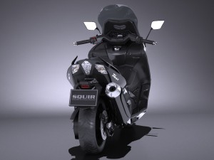 Yamaha TMAX 2017 3D Model