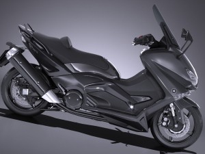 Yamaha TMAX 2017 3D Model