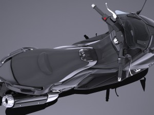 Yamaha TMAX 2017 3D Model