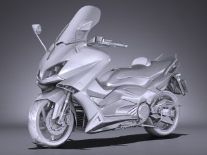 Yamaha TMAX 2017 3D Model