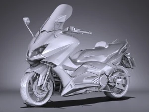 Yamaha TMAX 2017 3D Model