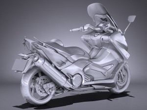 Yamaha TMAX 2017 3D Model