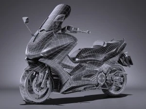 Yamaha TMAX 2017 3D Model