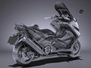 Yamaha TMAX 2017 3D Model