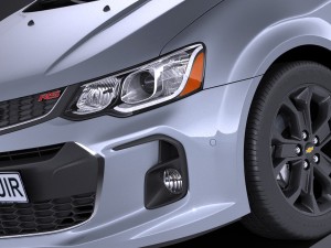 Chevrolet Sonic Sedan 2017 Modelo 3D