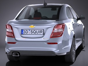 Chevrolet Sonic Sedan 2017 Modelo 3D