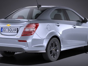 Chevrolet Sonic Sedan 2017 Modelo 3D