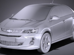 Chevrolet Sonic Sedan 2017 Modelo 3D