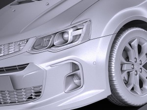 Chevrolet Sonic Sedan 2017 Modelo 3D