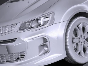 Chevrolet Sonic Sedan 2017 3D Model