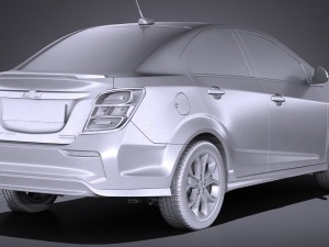 Chevrolet Sonic Sedan 2017 Modelo 3D