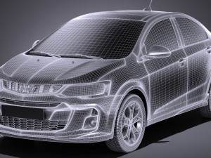 Chevrolet Sonic Sedan 2017 Modelo 3D