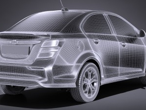 Chevrolet Sonic Sedan 2017 Modelo 3D
