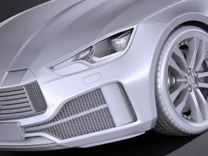 Generic Sedan 2017 3D Model