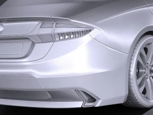 Generic Sedan 2017 3D Model