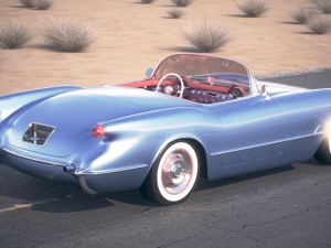 Chevrolet Corvette 1954 3D 모델