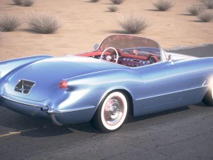 Chevrolet Corvette 1954 3D Model