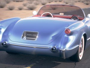 Chevrolet Corvette 1954 3D Model