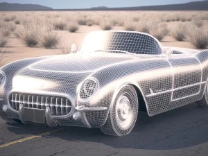 Chevrolet Corvette 1954 3D Model
