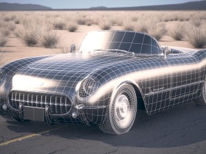 Chevrolet Corvette 1954 3D 모델