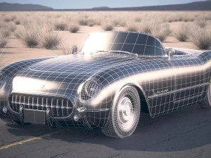 Chevrolet Corvette 1954 3D Model