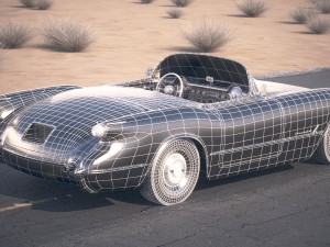 Chevrolet Corvette 1954 3D 모델