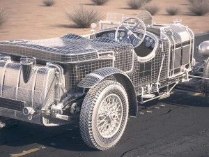 Bentley 45 Blower 1929 Desertstudio 3D Model