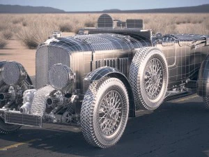 Bentley 45 Blower 1929 Desertstudio 3D Model
