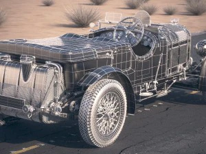 Bentley 45 Blower 1929 Desertstudio 3D Model