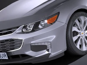 Chevrolet Malibu 2017 Lowpoly 3D Model