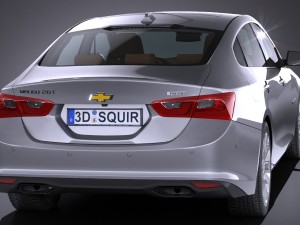 Chevrolet Malibu 2017 Lowpoly Modelo 3D