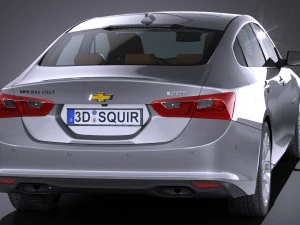 Chevrolet Malibu 2017 Lowpoly 3D Model