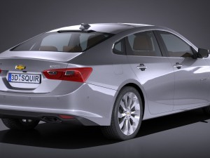 Chevrolet Malibu 2017 Lowpoly Modelo 3D