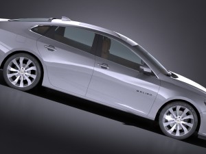 Chevrolet Malibu 2017 Lowpoly Modelo 3D