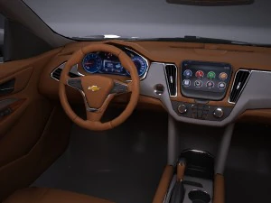 Chevrolet Malibu 2017 Lowpoly 3D Model