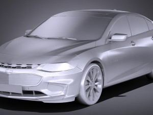 Chevrolet Malibu 2017 Lowpoly Modelo 3D