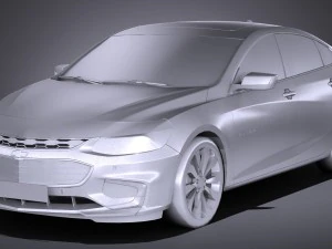 Chevrolet Malibu 2017 Lowpoly 3D Model