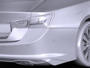 Chevrolet Malibu 2017 Lowpoly Modelo 3D