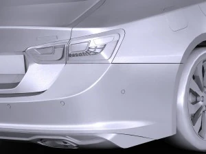 Chevrolet Malibu 2017 Lowpoly 3D Model