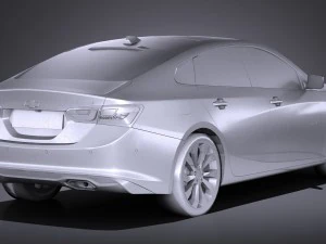 Chevrolet Malibu 2017 Lowpoly 3D Model