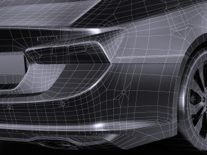 Chevrolet Malibu 2017 Lowpoly Modelo 3D