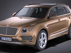 宾利添越 2017 Lowpoly 3D 模型