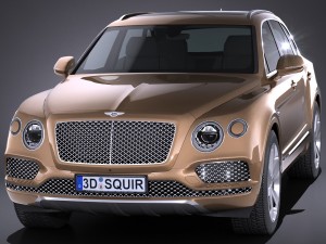 Bentley Bentayga 2017 Lowpoly Modelo 3D