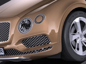 Bentley Bentayga 2017 Lowpoly Modelo 3D