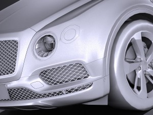 Bentley Bentayga 2017 Lowpoly Modelo 3D
