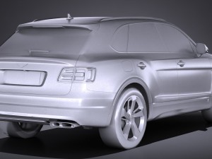 Bentley Bentayga 2017 Lowpoly Modelo 3D