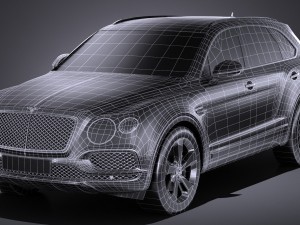 Bentley Bentayga 2017 Lowpoly Modelo 3D